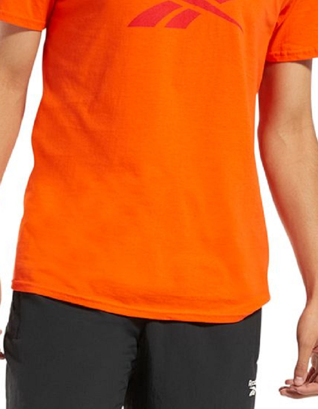 Reebok Men's Identity Logo Graphic T-Shirt Orange Size Large