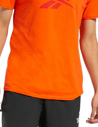 Reebok Men's Identity Logo Graphic T-Shirt Orange Size Large