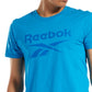 Reebok Men's Identity Logo Graphic T-Shirt Blue Size XX-Large