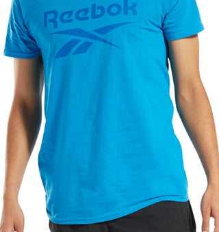 Reebok Men's Identity Logo Graphic T-Shirt Blue Size Large