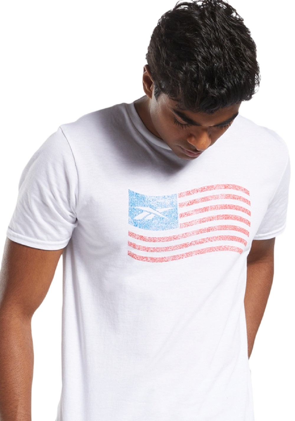 Rebook Men's Graphic T-Shirt White Size Large