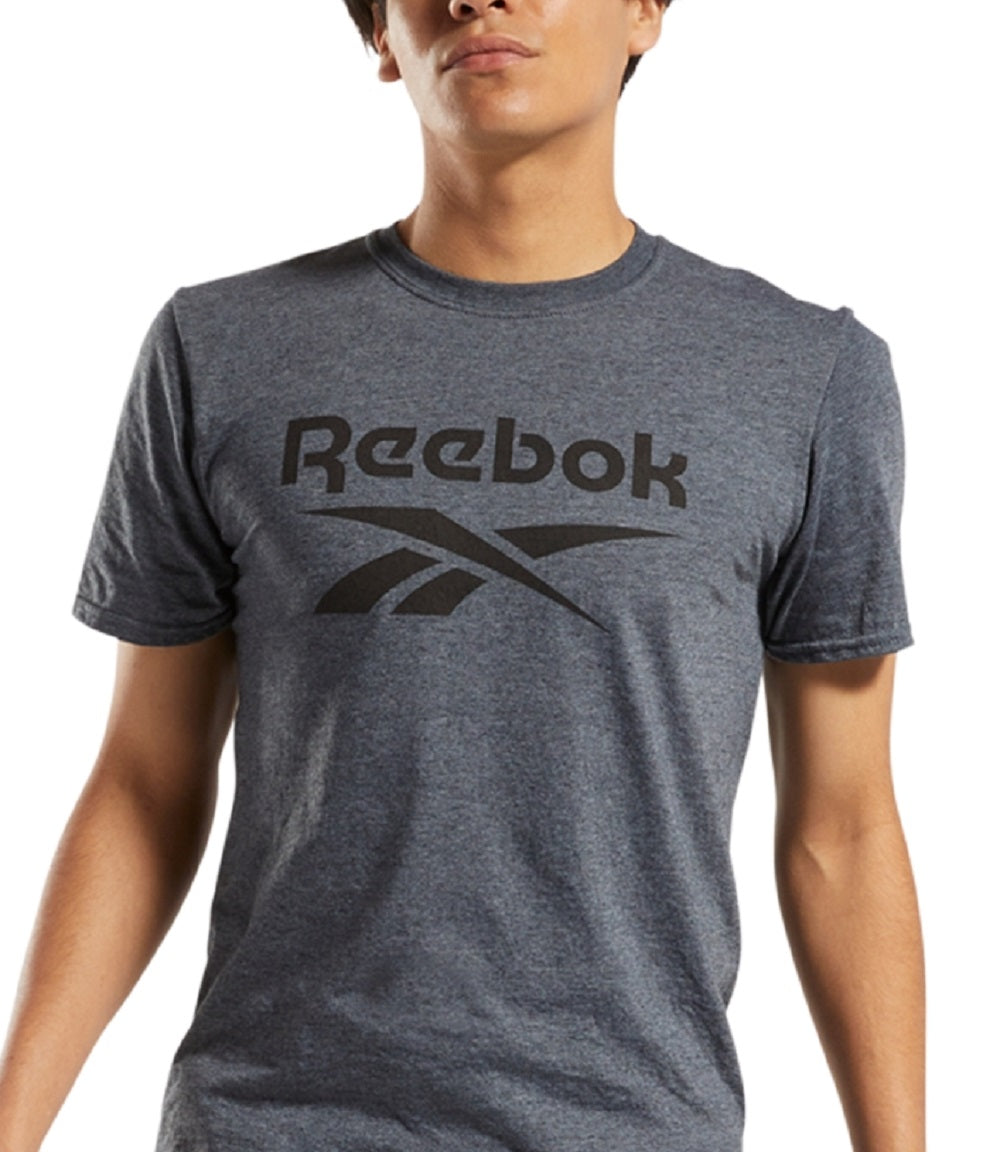 Reebok Men's Identity Logo Graphic T-Shirt Gray Size XX-Large