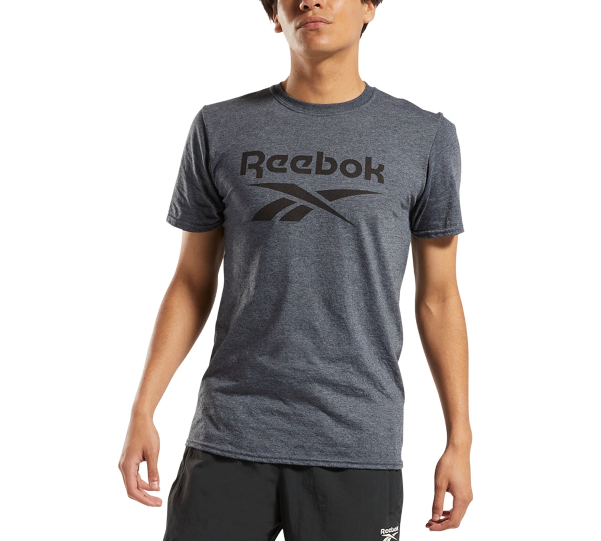 Reebok Men's Identity Logo Graphic T-Shirt Gray Size XX-Large