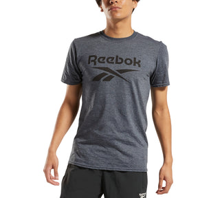 Reebok Men's Identity Logo Graphic T-Shirt Gray Size XX-Large