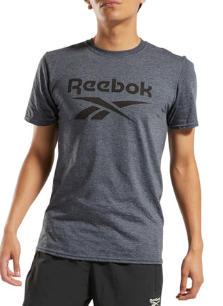 Reebok Men's Identity Logo Graphic T-Shirt Gray Size Medium