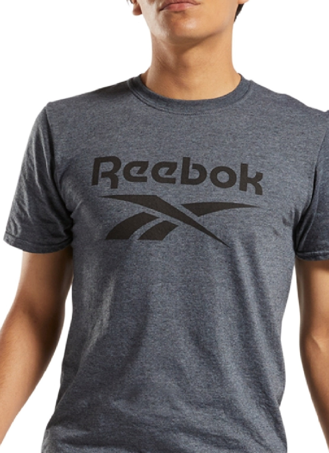 Reebok Men's Identity Logo Graphic T-Shirt Gray Size Medium