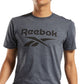 Reebok Men's Identity Logo Graphic T-Shirt Gray Size X-Large