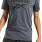Reebok Men's Identity Logo Graphic T-Shirt Gray Size X-Large