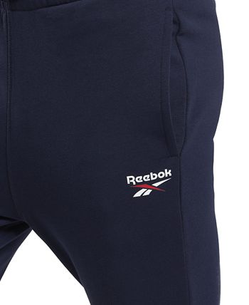 Reebok Men's Identity Classic Fit Fleece Joggers Blue Size Small