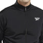 Reebok Men's Regular Fit Pieced Colorblocked Track Jacket Black Size Large