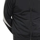 Reebok Men's Regular Fit Pieced Colorblocked Track Jacket Black Size Large