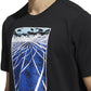 adidas Men's Sketch Track T-Shirt Black Size Medium