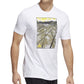 adidas Men's Sketch Track Graphic T-Shirt White Size Large