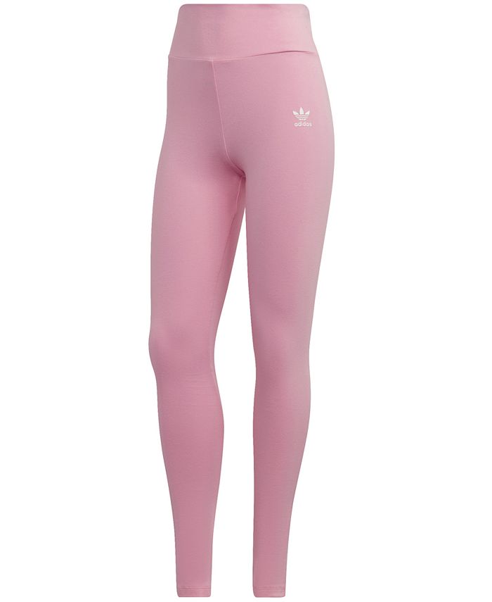 adidas Women's Adicolor Essentials Tights Pink Size Medium