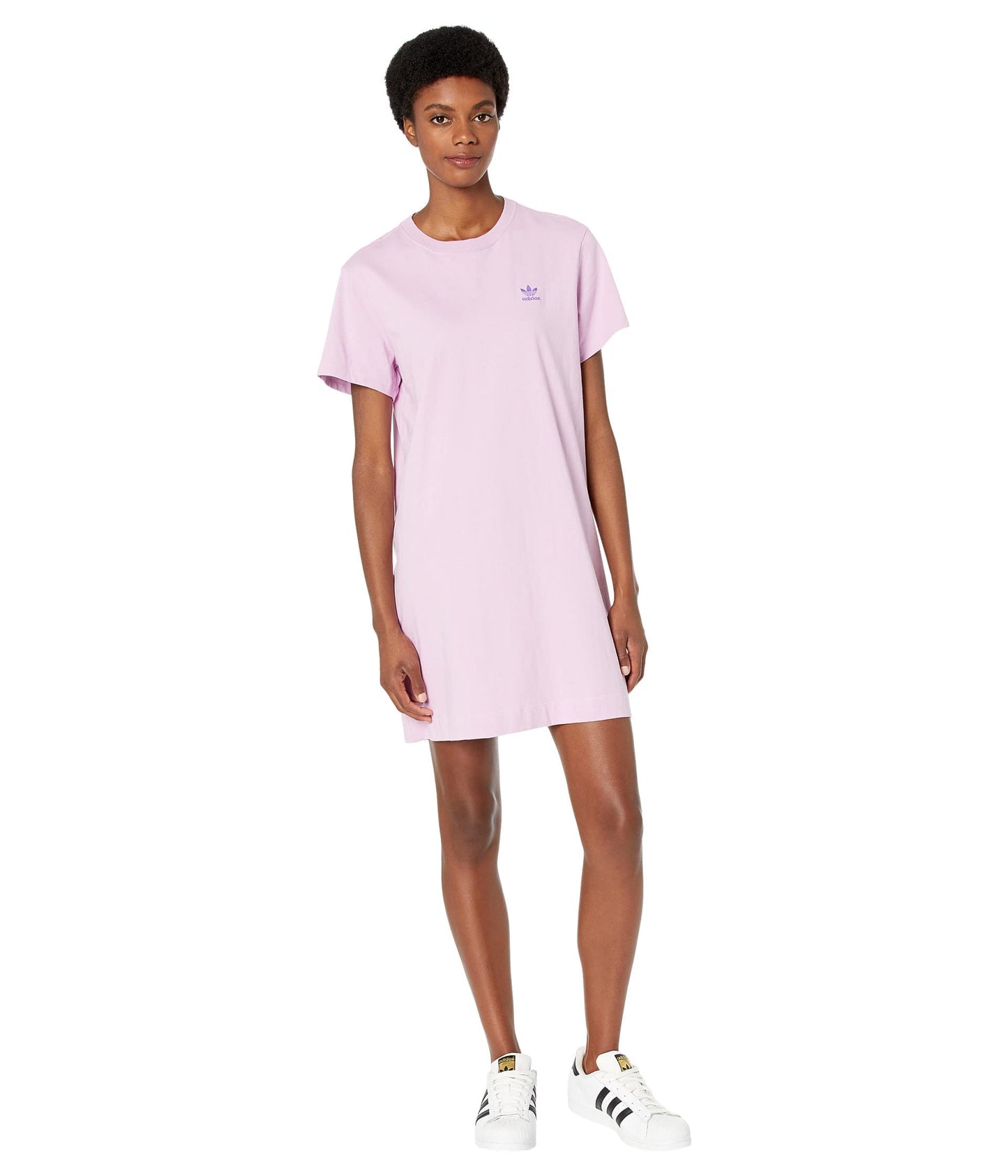 adidas Originals Women's Bliss Lilac T-Shirt Dress Size Small