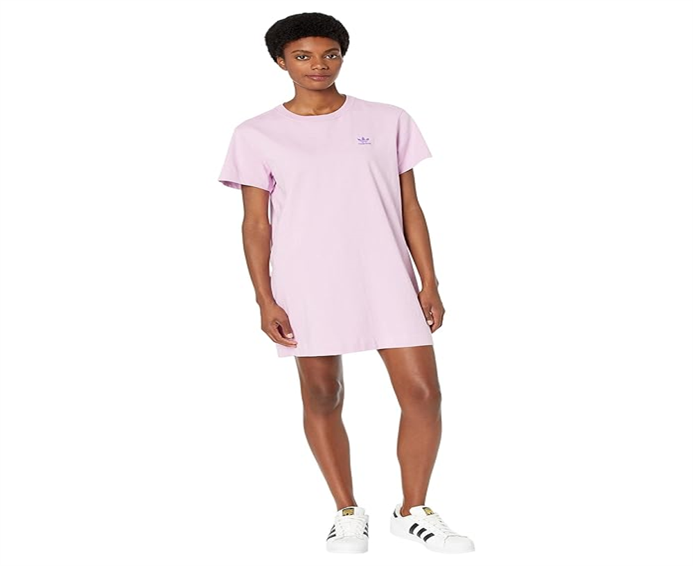 adidas Originals Women's Bliss Lilac T-Shirt Dress Size Small