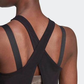 adidas Women's Dark Grey Heather Studio Tank