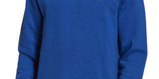 adidas Men's Feel Cozy Essentials Classic Fit Embroidered Logo Fleece Sweatshirt Blue Size XX-Large