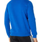 adidas Men's Feel Cozy Essentials Classic Fit Embroidered Logo Fleece Sweatshirt Blue Size Small