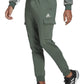 adidas Men's Essentials Regular Tapered Fit Fleece Cargo Joggers Green Size XX-Large