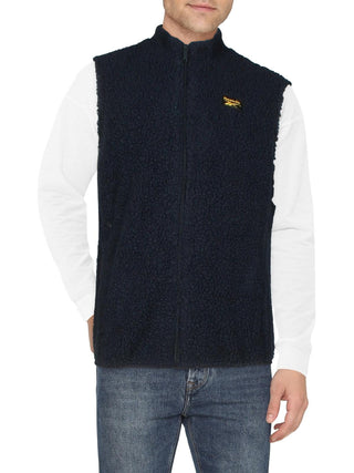 Reebok Mens Sherpa Reversible Vest Blue Size S