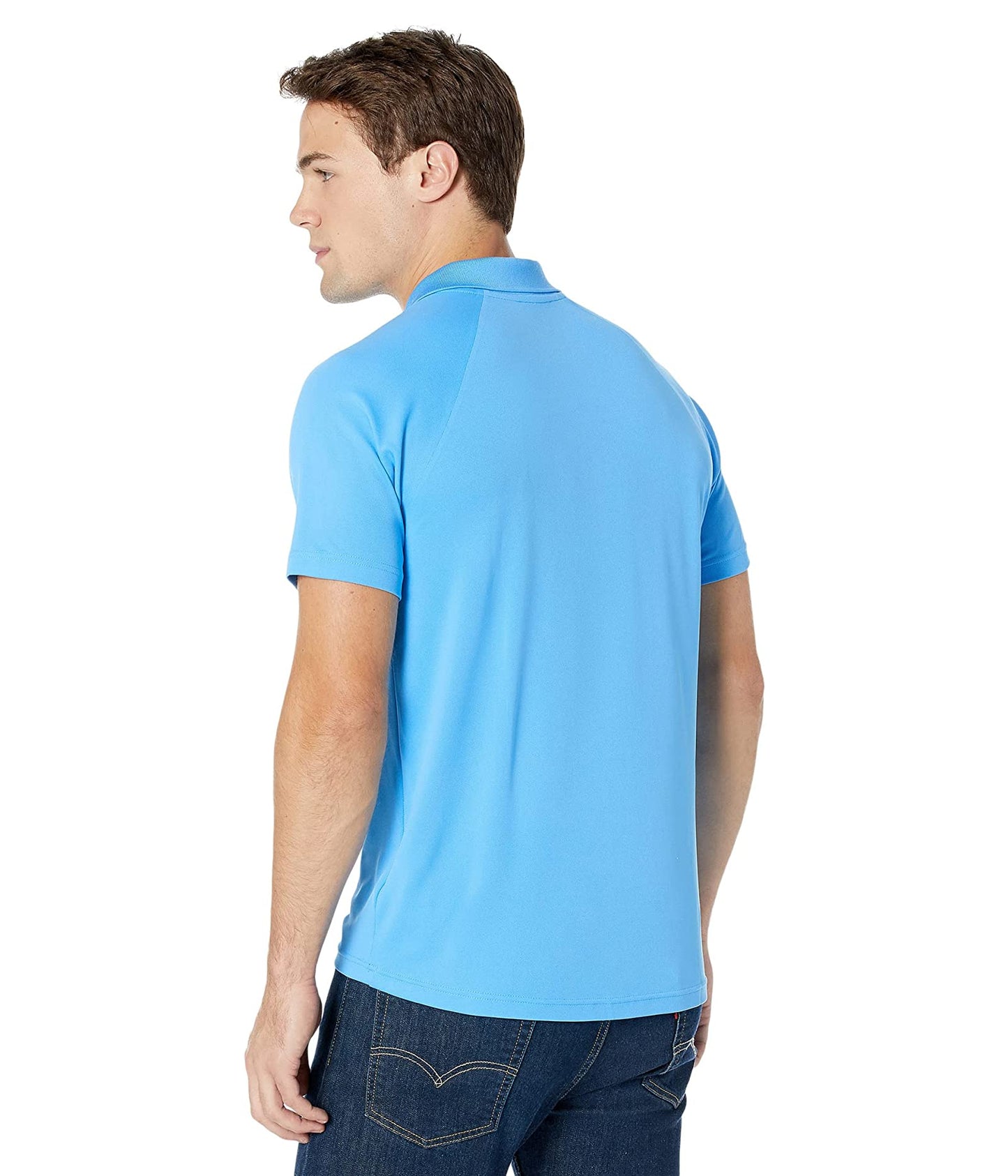 Lacoste Men's Short Sleeve Sport Breathable Run Resistant Interlock Polo Shirt Blue Size M