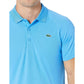 Lacoste Men's Short Sleeve Sport Breathable Run Resistant Interlock Polo Shirt Blue Size M