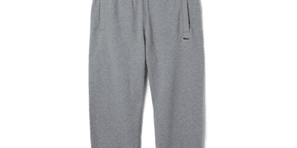 Lacoste Men's Chine Print Trackpants Gray Size XXX-Large