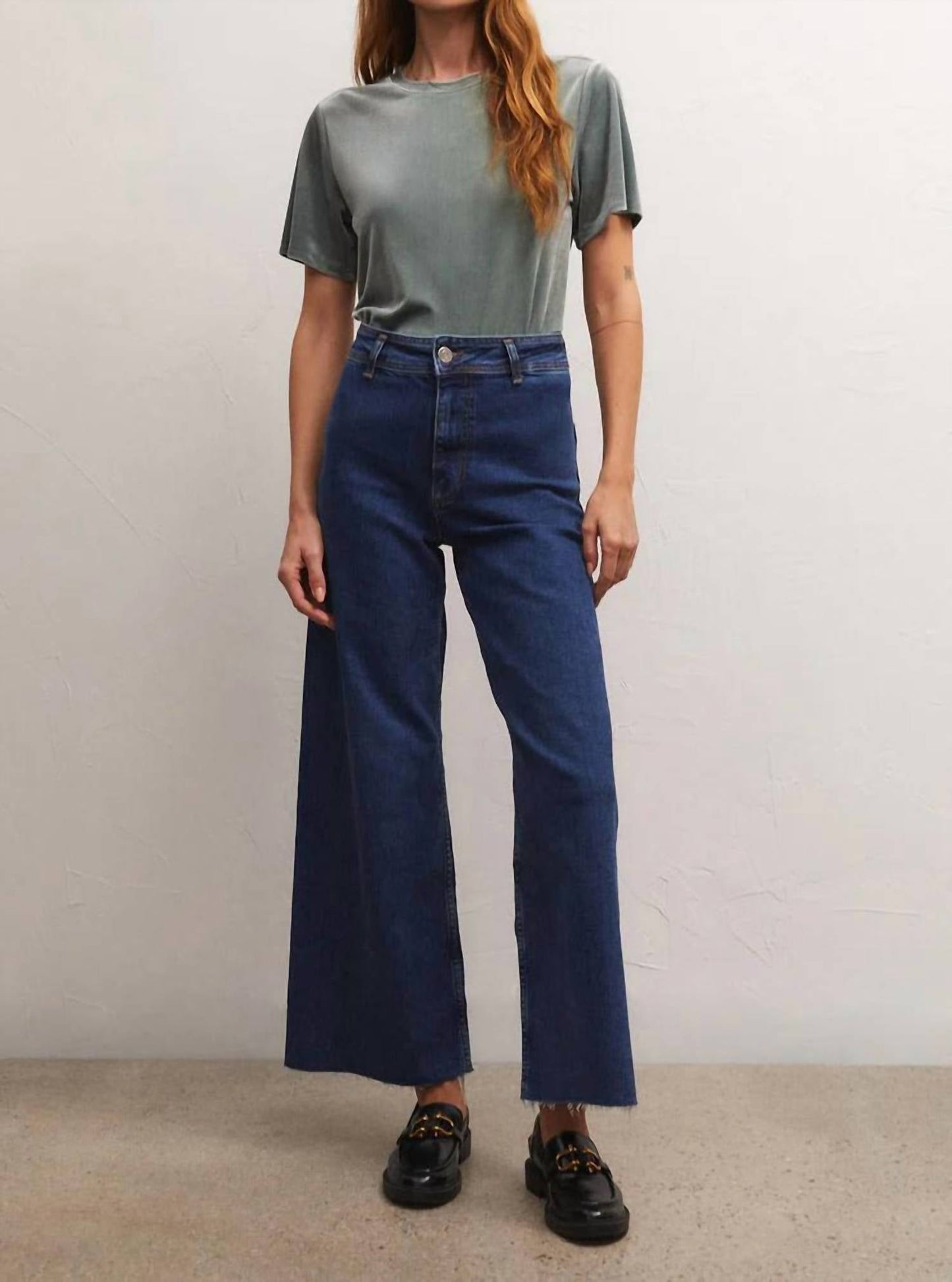 Z Supply - Simone Velvet Short Sleeve Top