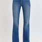 Risen - High Rise-bootcut-double Waist Band Jeans