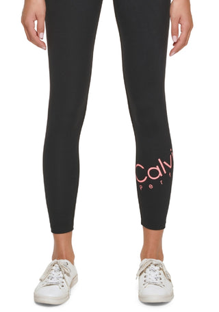 Calvin Klein Women's Logo 7/8 Leggings Black Size Large