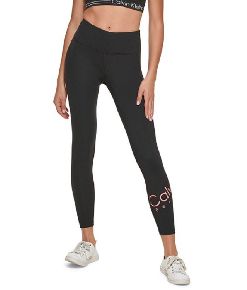 Calvin Klein Women's Logo 7/8 Leggings Black Size X-Large