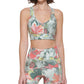 Calvin Klein Women's Medium Impact Longline Sports Bra Green Size Large