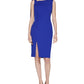Calvin Klein Women's Asymmetrical Sheath Dress Blue Size 4