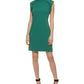 Calvin Klein Women's Flutter Sleeve Shift Dress Green Size 4