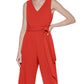 Calvin Klein Women's Sleeveless Jumpsuit Red Size 6