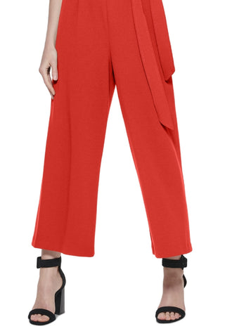 Calvin Klein Women's Sleeveless Jumpsuit Red Size 6