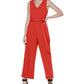 Calvin Klein Women's Sleeveless Jumpsuit Red Size 6