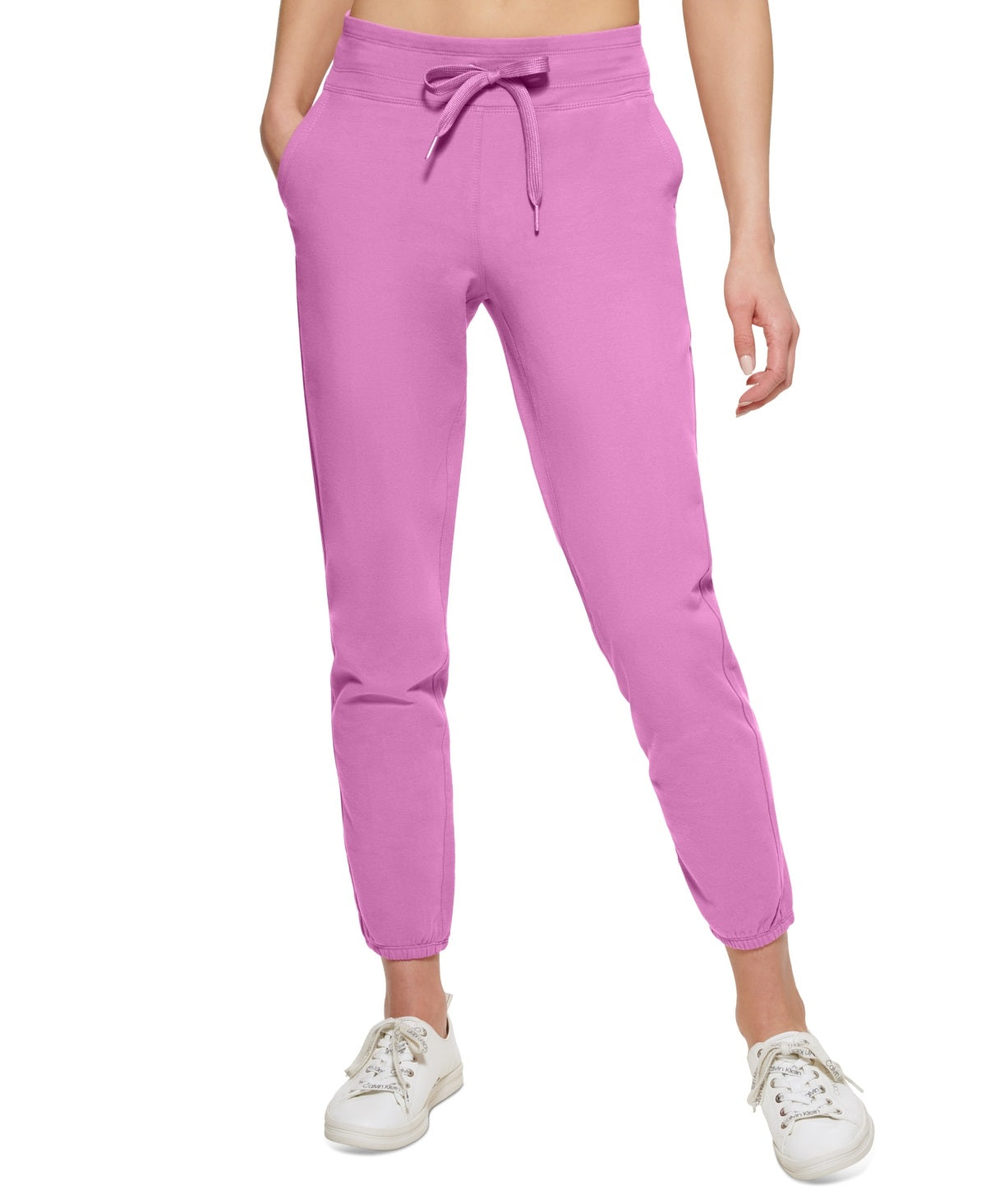 Calvin Klein Women's Slim Joggers Pink Size Large