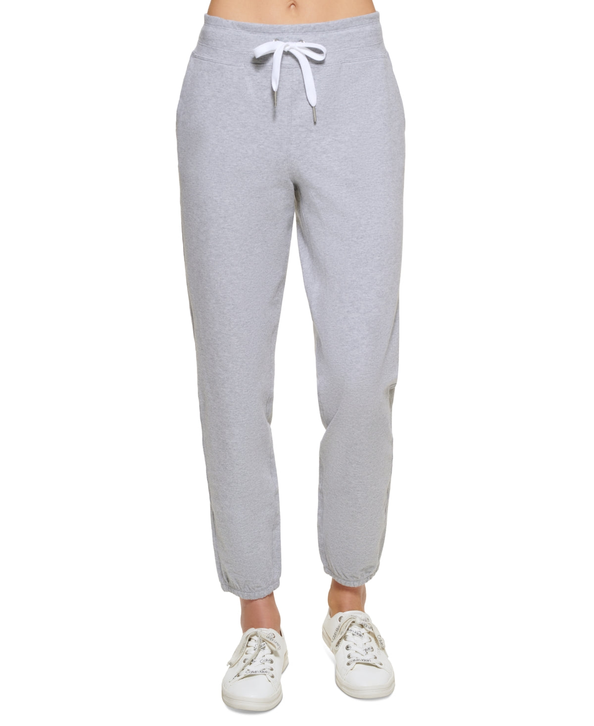 Calvin Klein Women's Slim Joggers Gray Size Medium