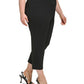 Calvin Klein Women's Solid Ankle Pants Black Size 14W