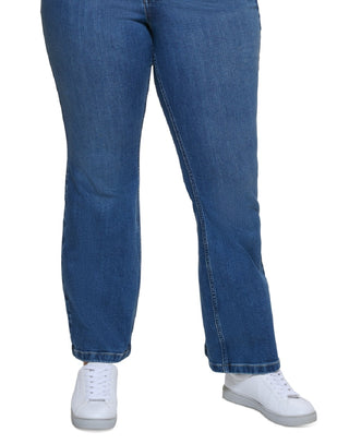 Calvin Klein Women's High Rise Bootcut Jeans Blue Size 18W