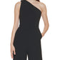 Calvin Klein Women's One Shoulder Jumpsuit Black Size 10