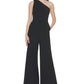 Calvin Klein Women's One Shoulder Jumpsuit Black Size 10