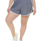 Calvin Klein Women's Smocked Waist Shorts Gray Size 1X