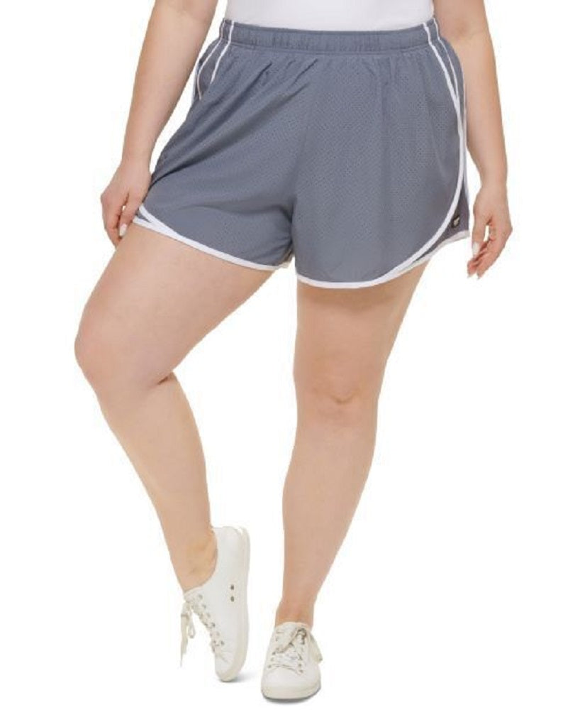 Calvin Klein Women's Smocked Waist Shorts Gray Size 1X