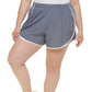 Calvin Klein Women's Smocked Waist Shorts Gray Size 1X