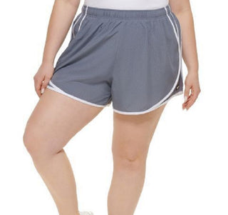 Calvin Klein Women's Smocked Waist Shorts Gray Size 1X