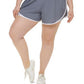 Calvin Klein Women's Smocked Waist Shorts Gray Size 1X
