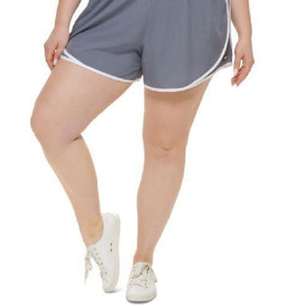 Calvin Klein Women's Smocked Waist Shorts Gray Size 1X